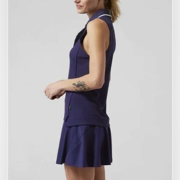 Athleta Navy Everyday Polo Tank Size Small NWT - Picture 3 of 13